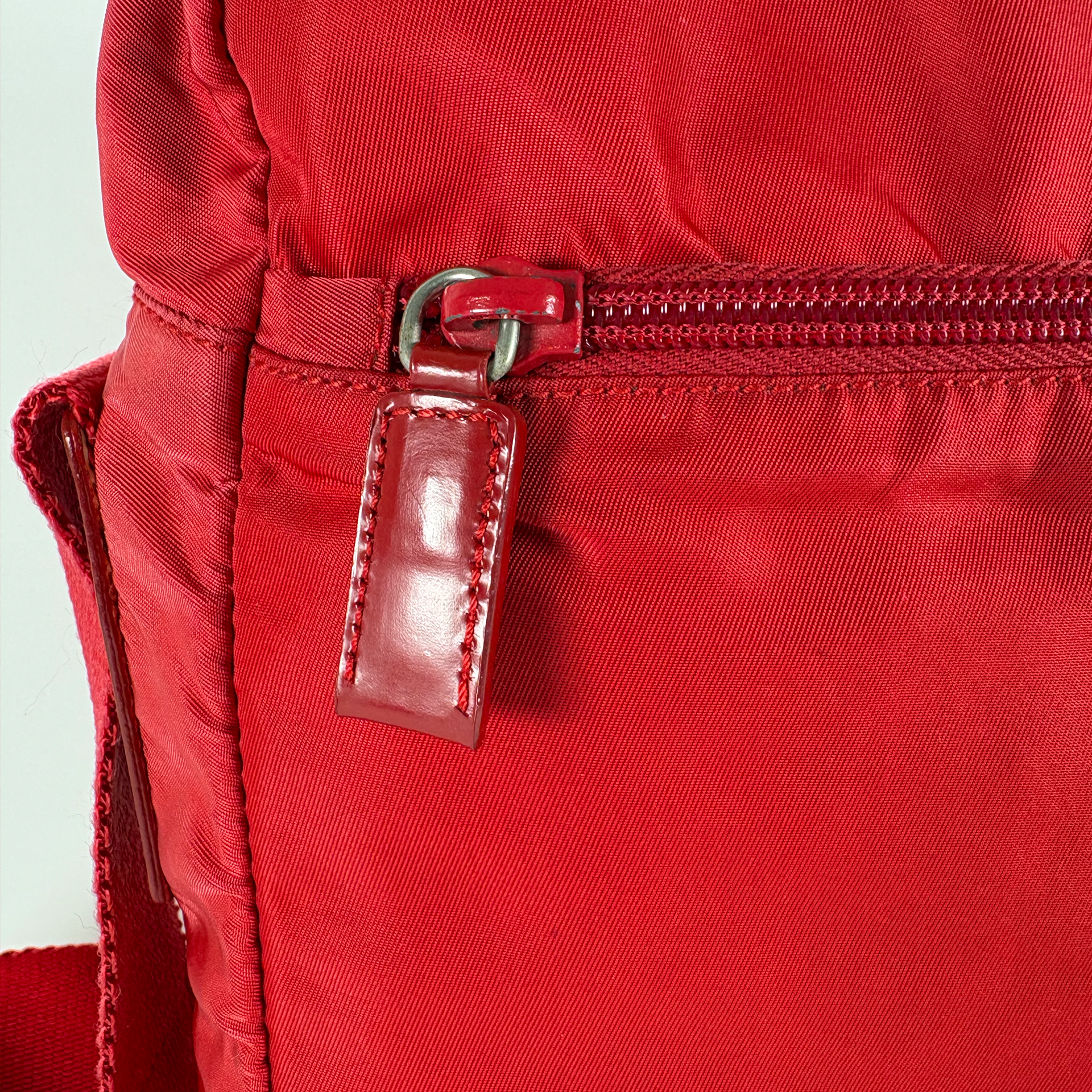 Prada Tessuto Nylon Crossbody Red