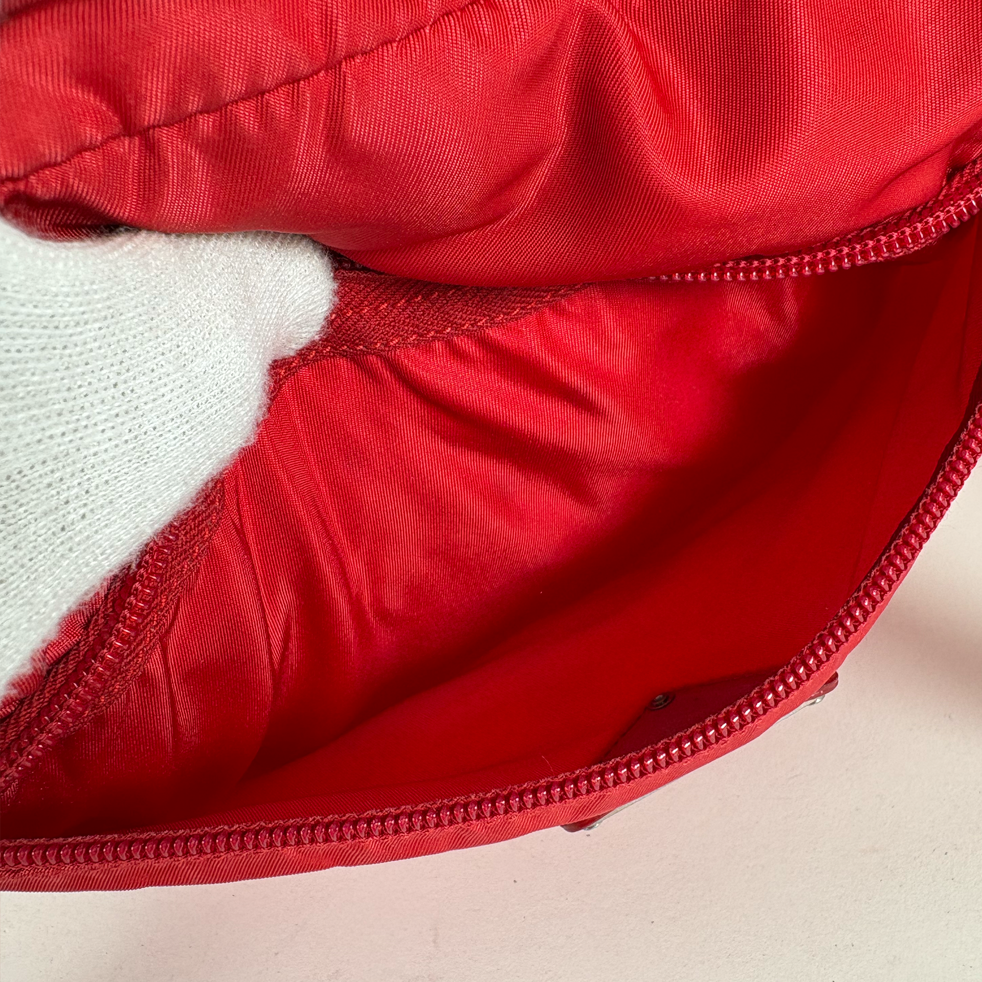 Prada Tessuto Nylon Crossbody Red
