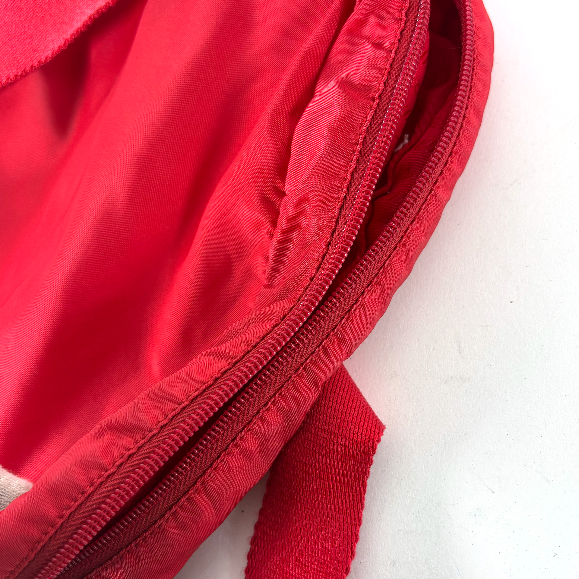 Prada Tessuto Nylon Crossbody Red