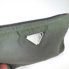Prada Nylon Toilet Pouch Sage Green