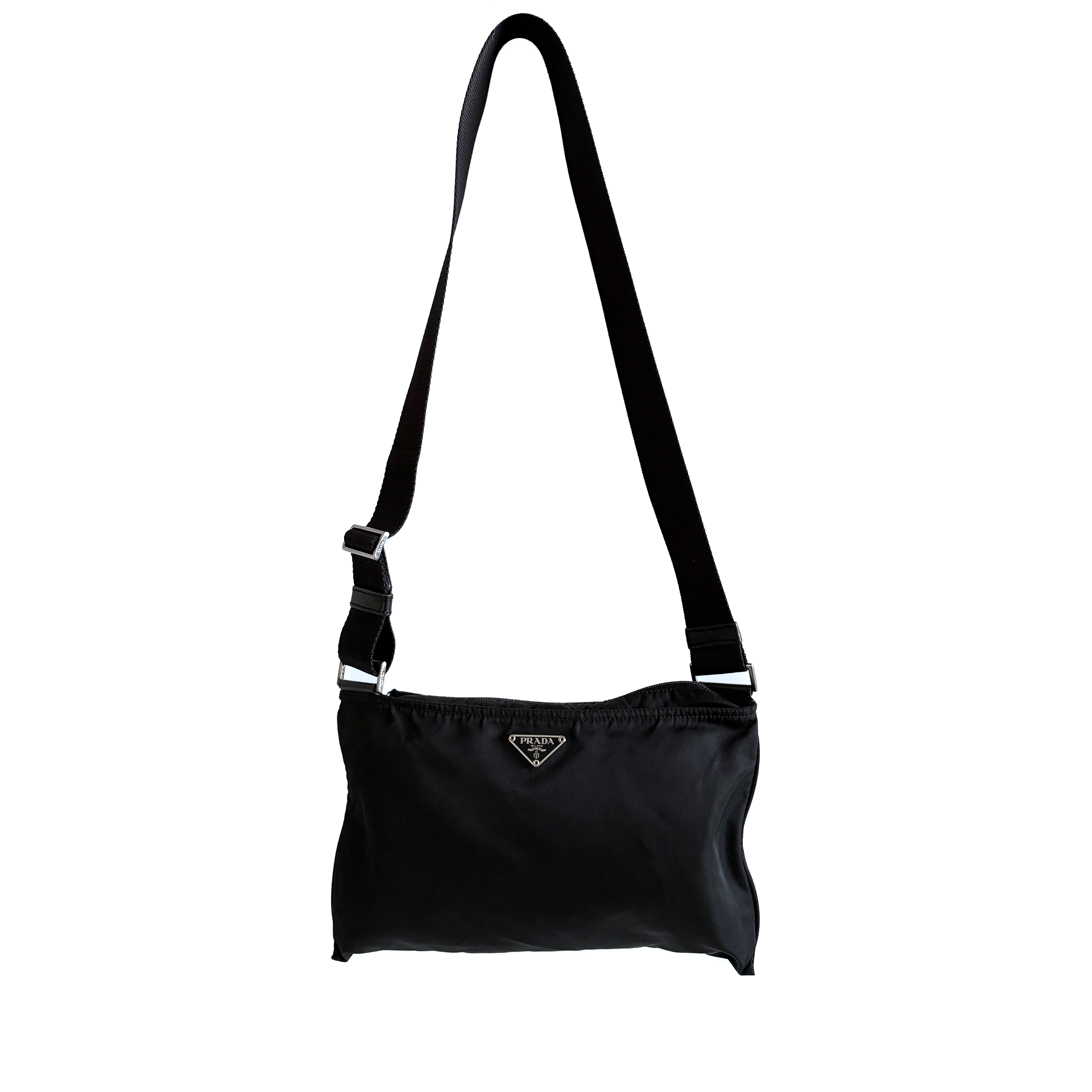 Prada Nylon Shoulder Bag Black