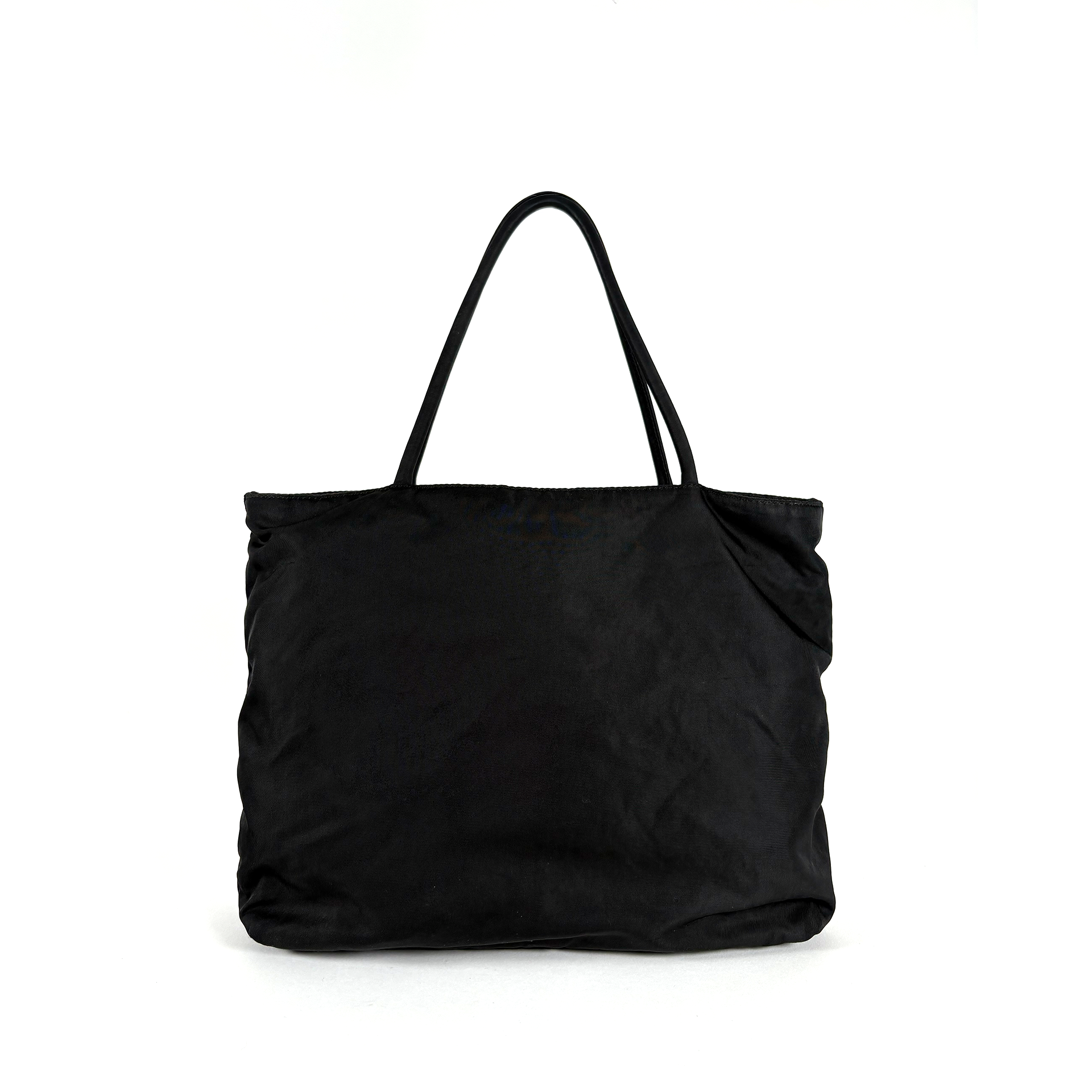 Prada Tessuto Nylon Shoulder Tote Bag Black