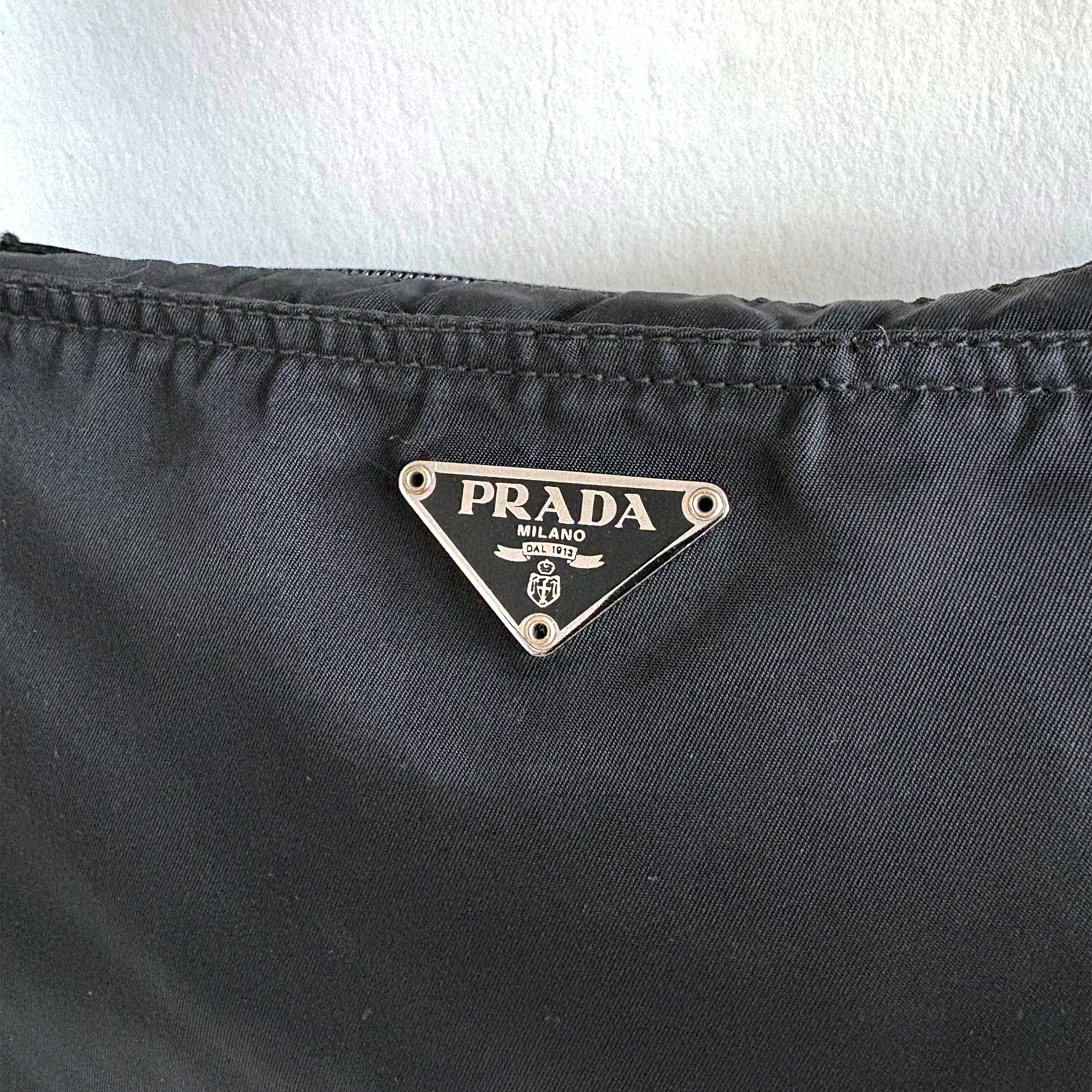 Prada Nylon Shoulder Bag Black