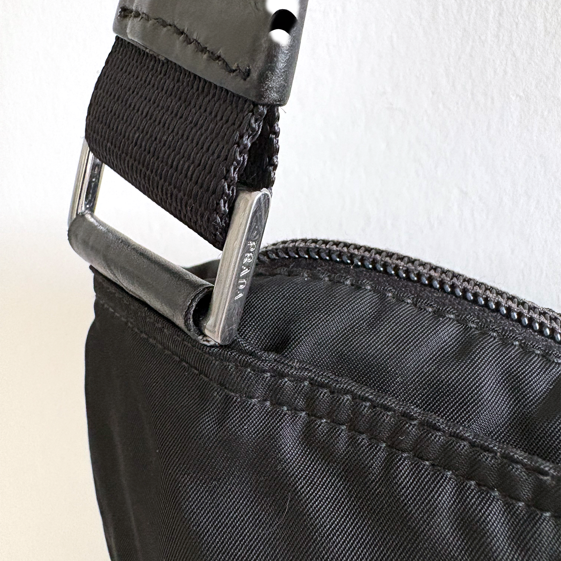 Prada Nylon Shoulder Bag Black