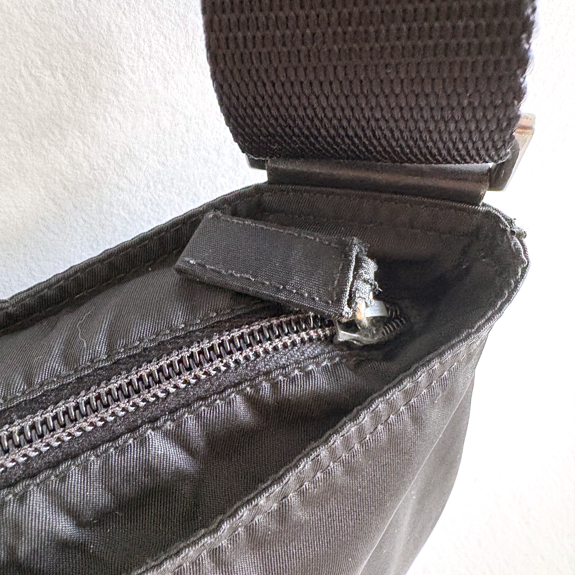 Prada Nylon Shoulder Bag Black