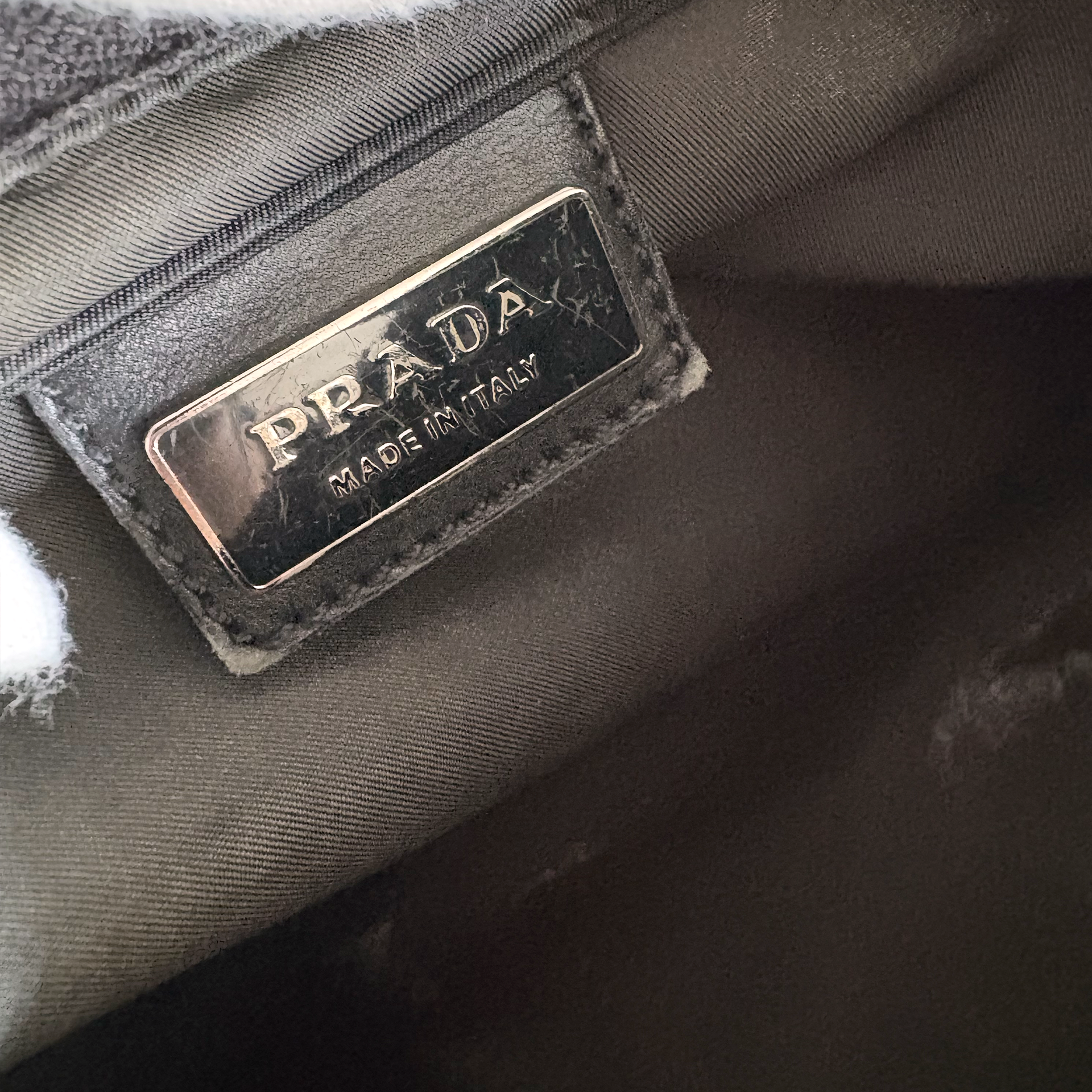 Prada Nylon Shoulder Bag Black