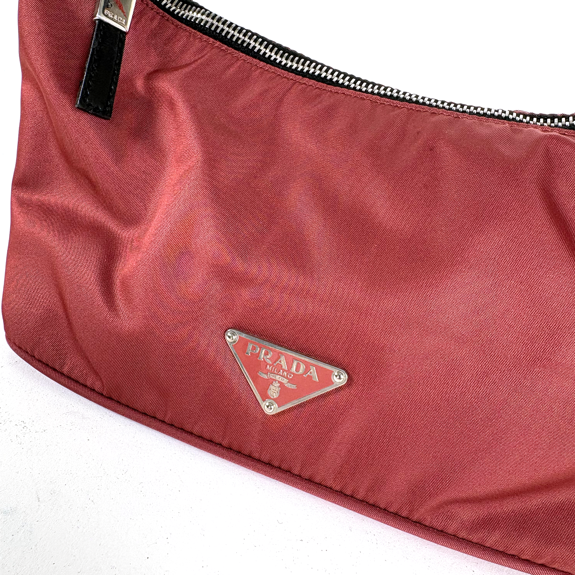Prada Tessuto Nylon Shoulder Old Pink