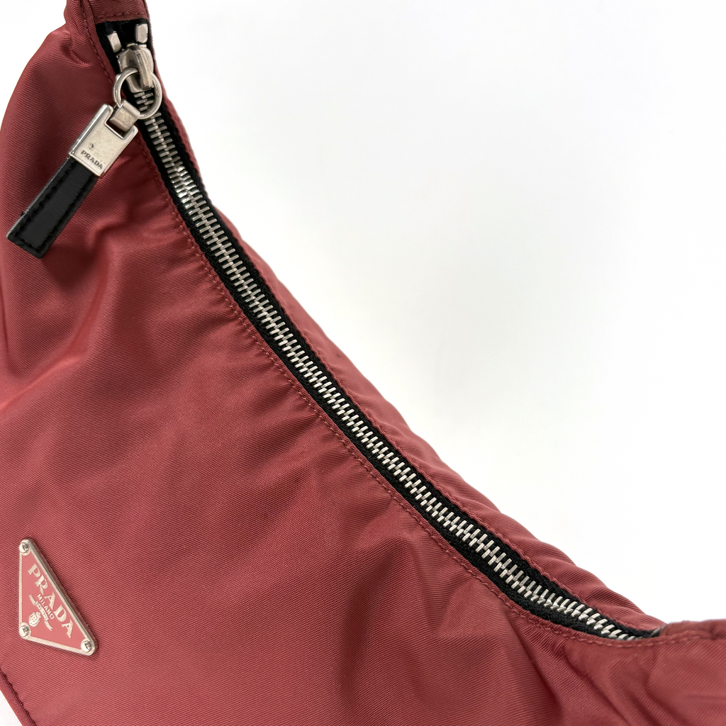 Prada Tessuto Nylon Shoulder Old Pink