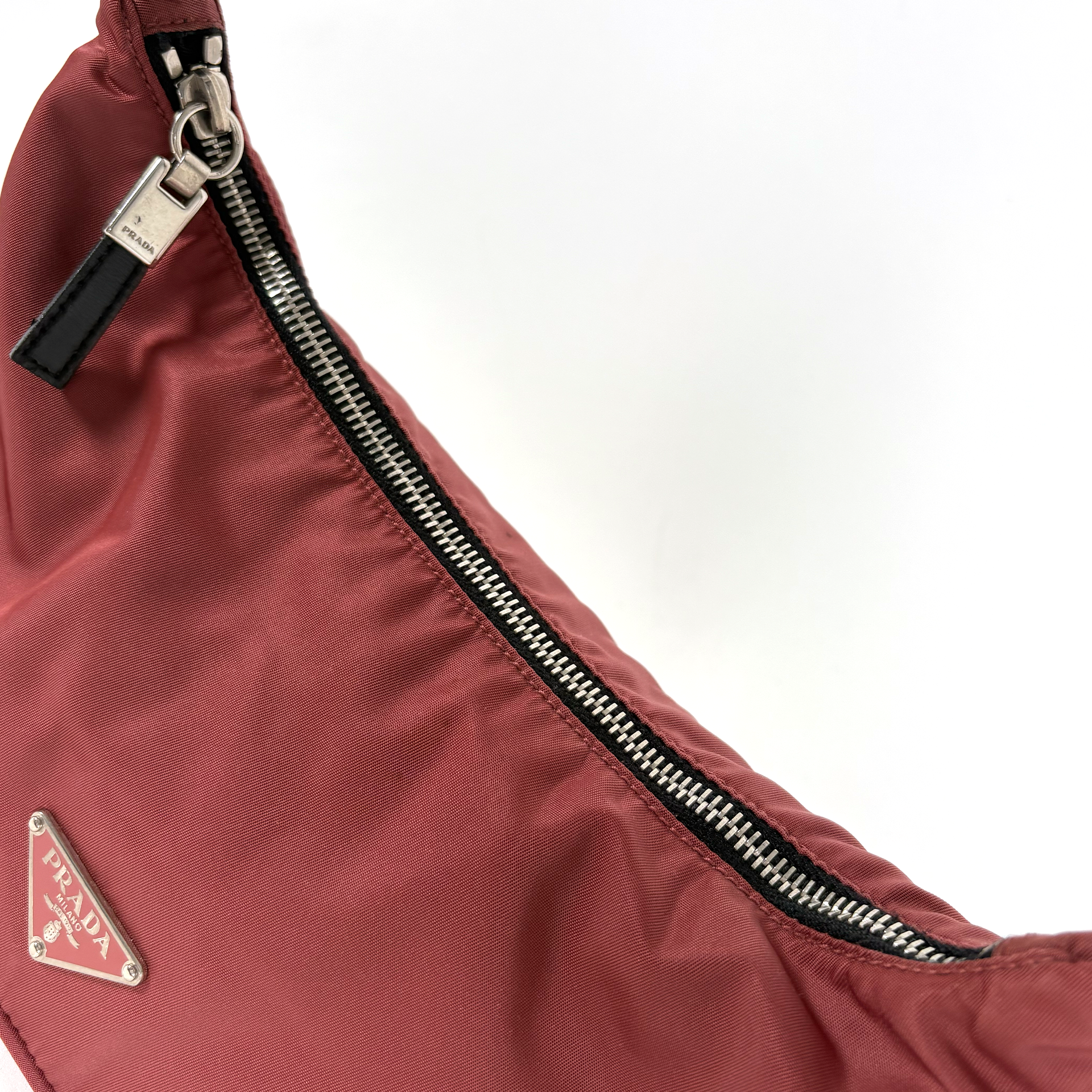 Prada Tessuto Nylon Shoulder Old Pink