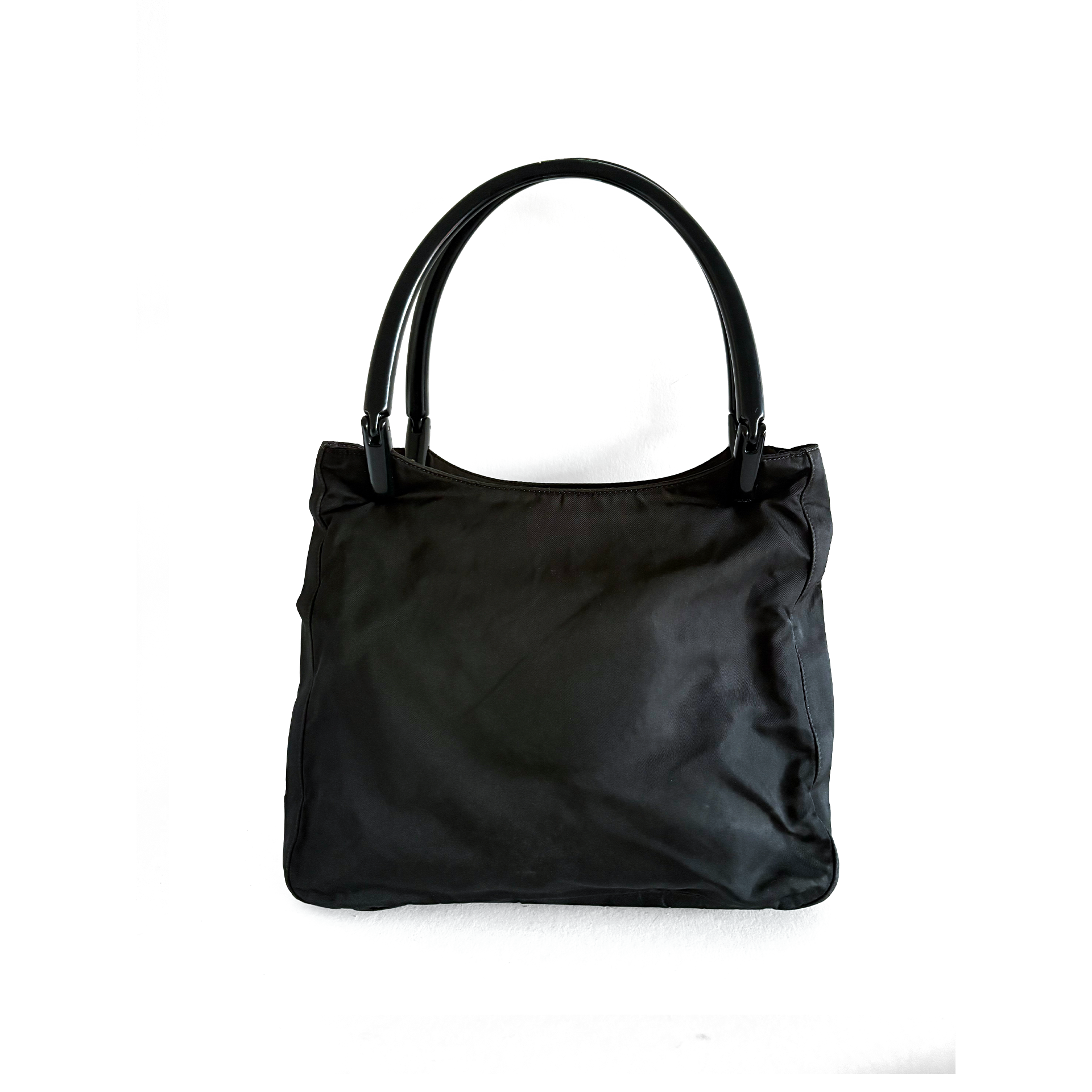 Prada Nylon Shoulder Bag in black