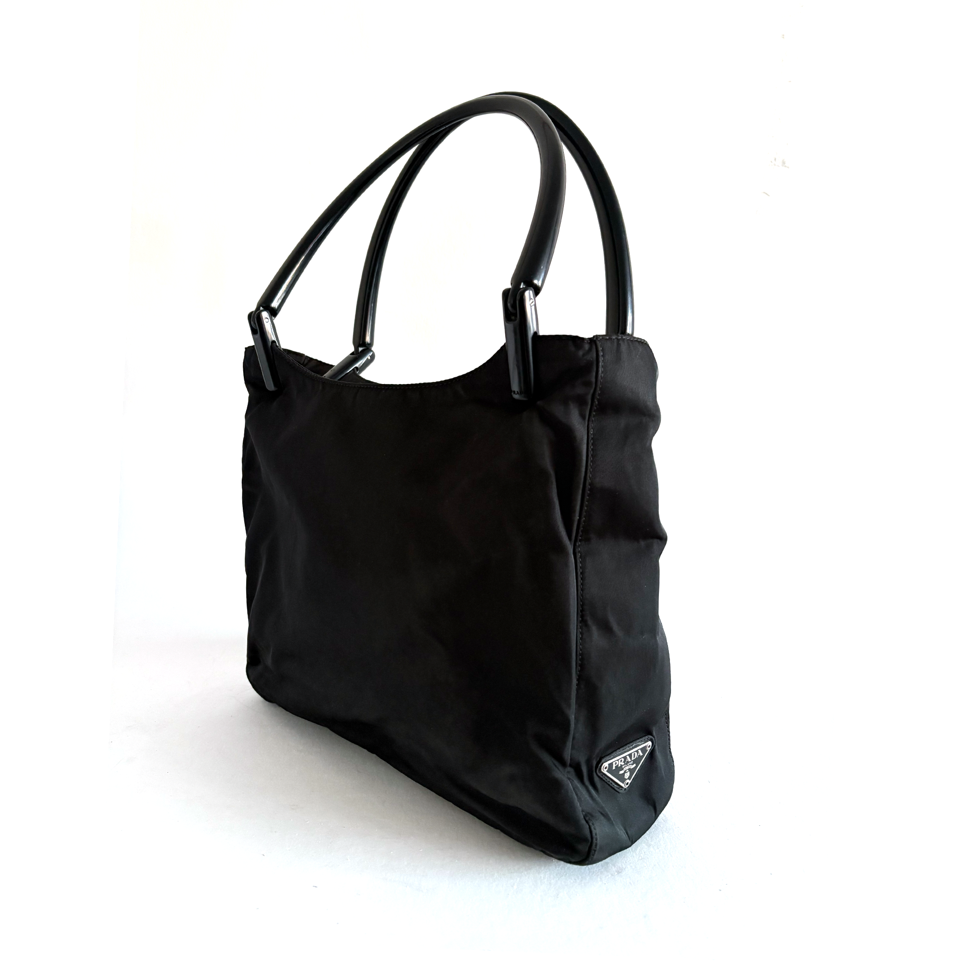 Prada Nylon Shoulder Bag in black
