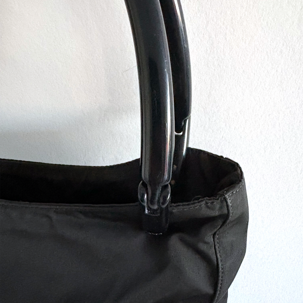 Prada Nylon Shoulder Bag in black