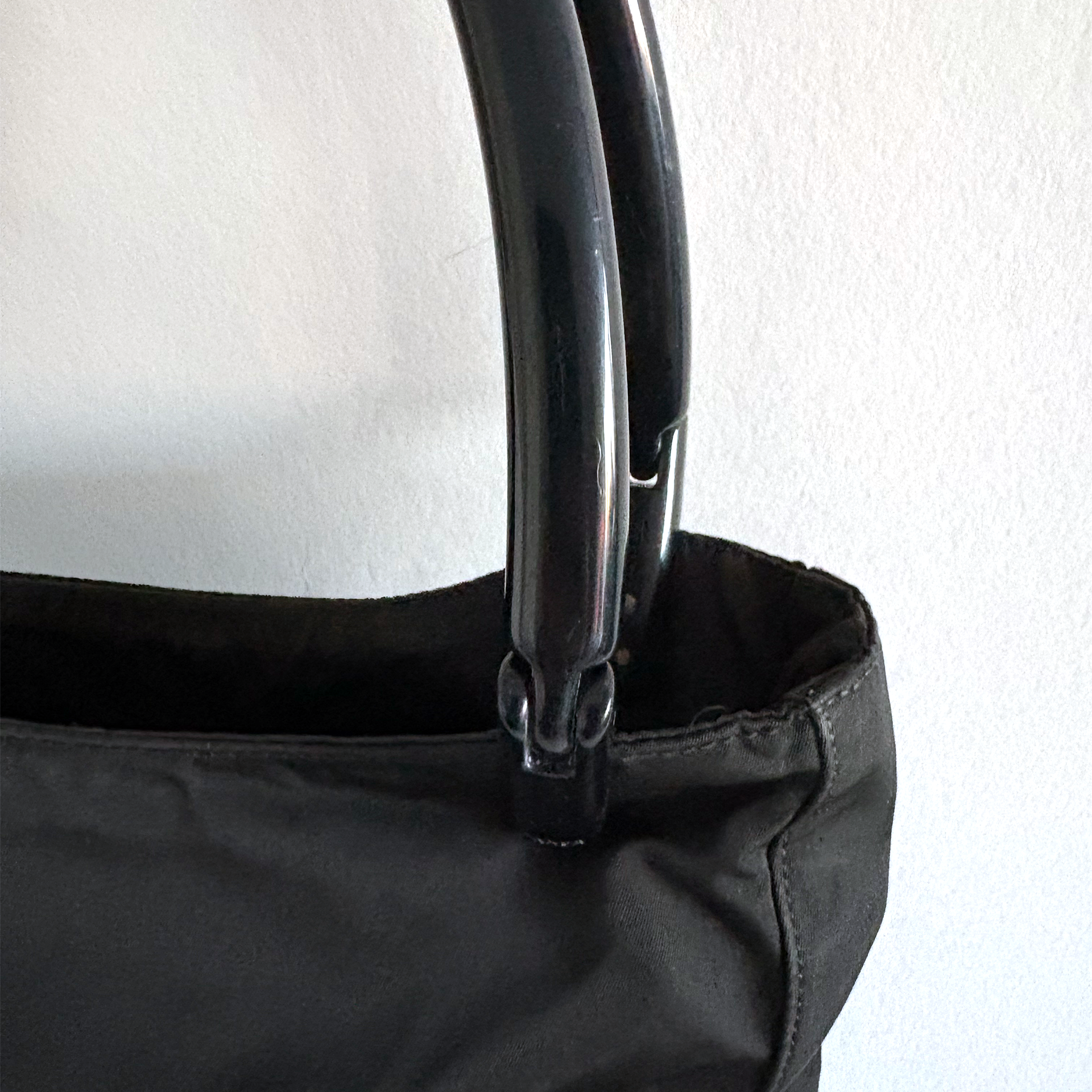 Prada Nylon Shoulder Bag in black