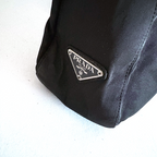 Prada Nylon Shoulder Bag in black