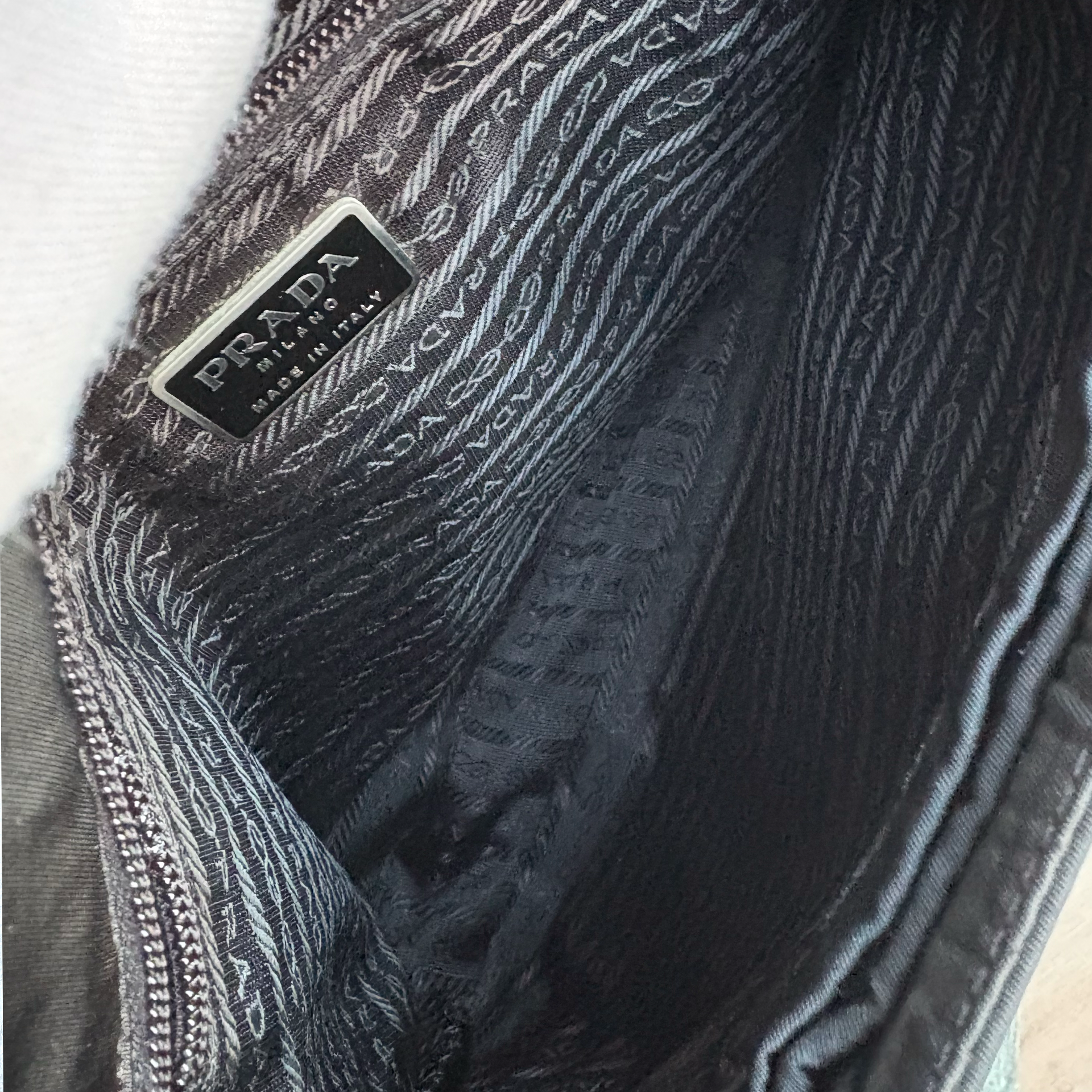 Prada Nylon Shoulder Bag in black