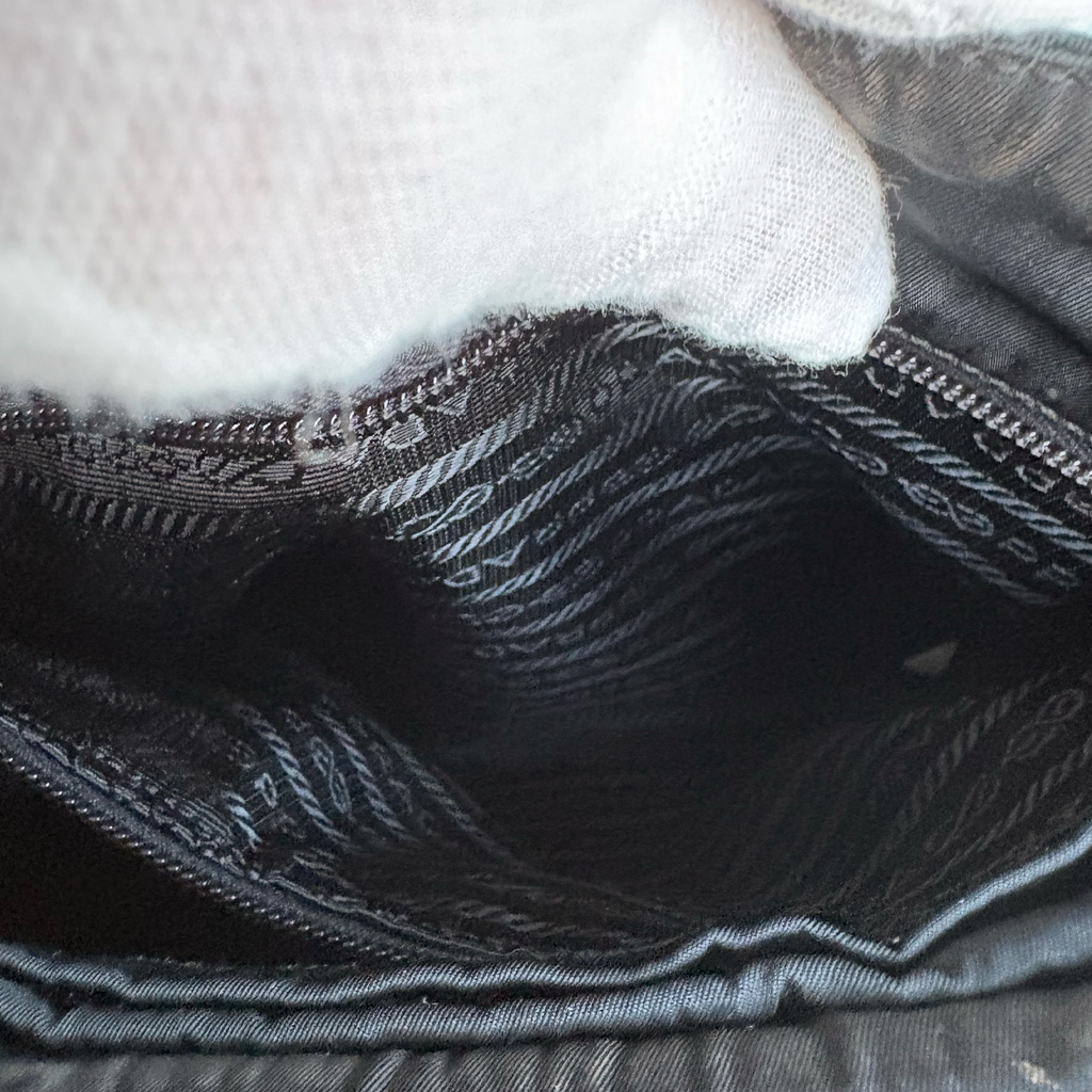 Prada Nylon Shoulder Bag in black