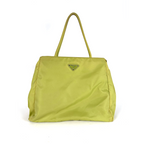 Prada Nylon Shoulder Bag Neon Green