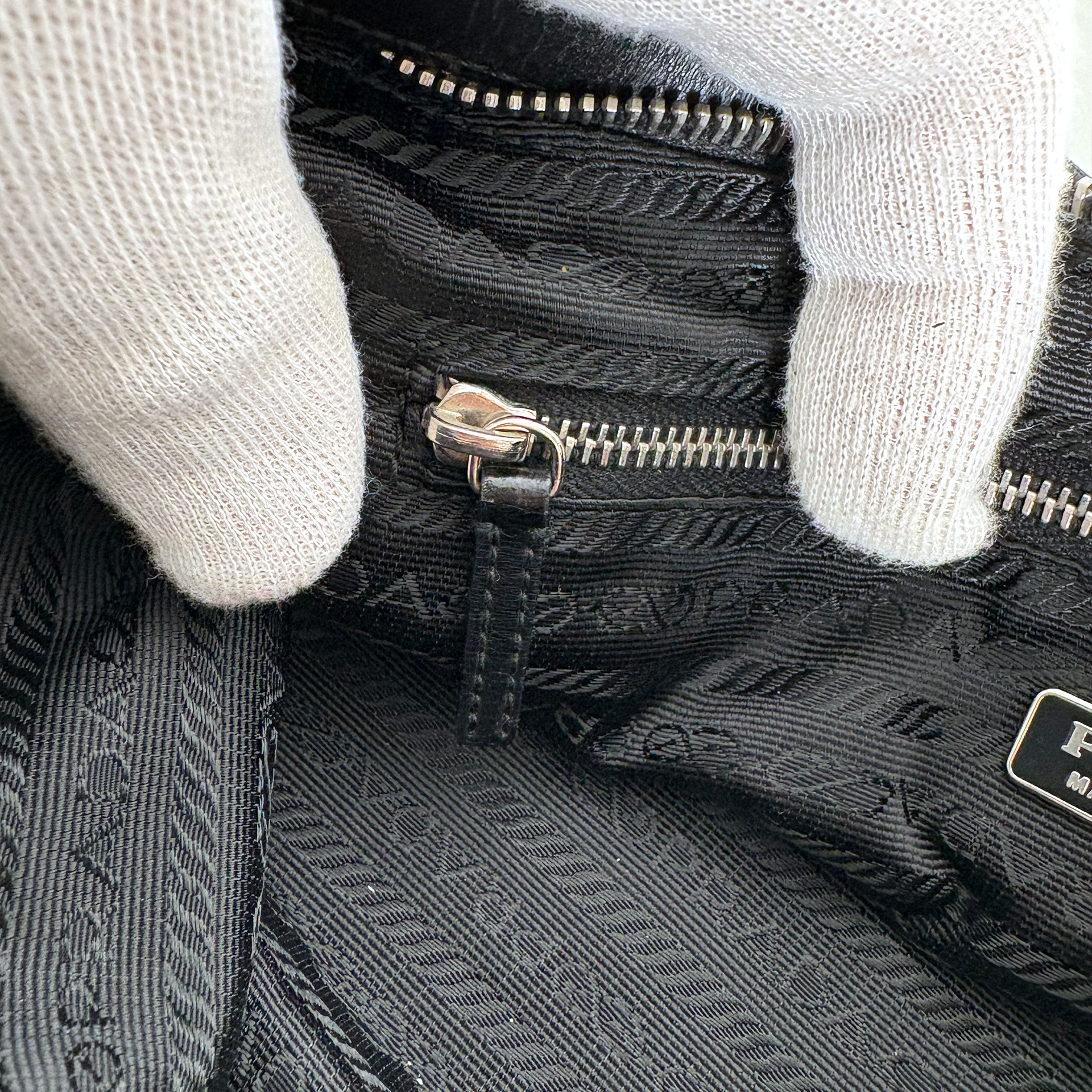 Prada Nylon Clasp Bag Black