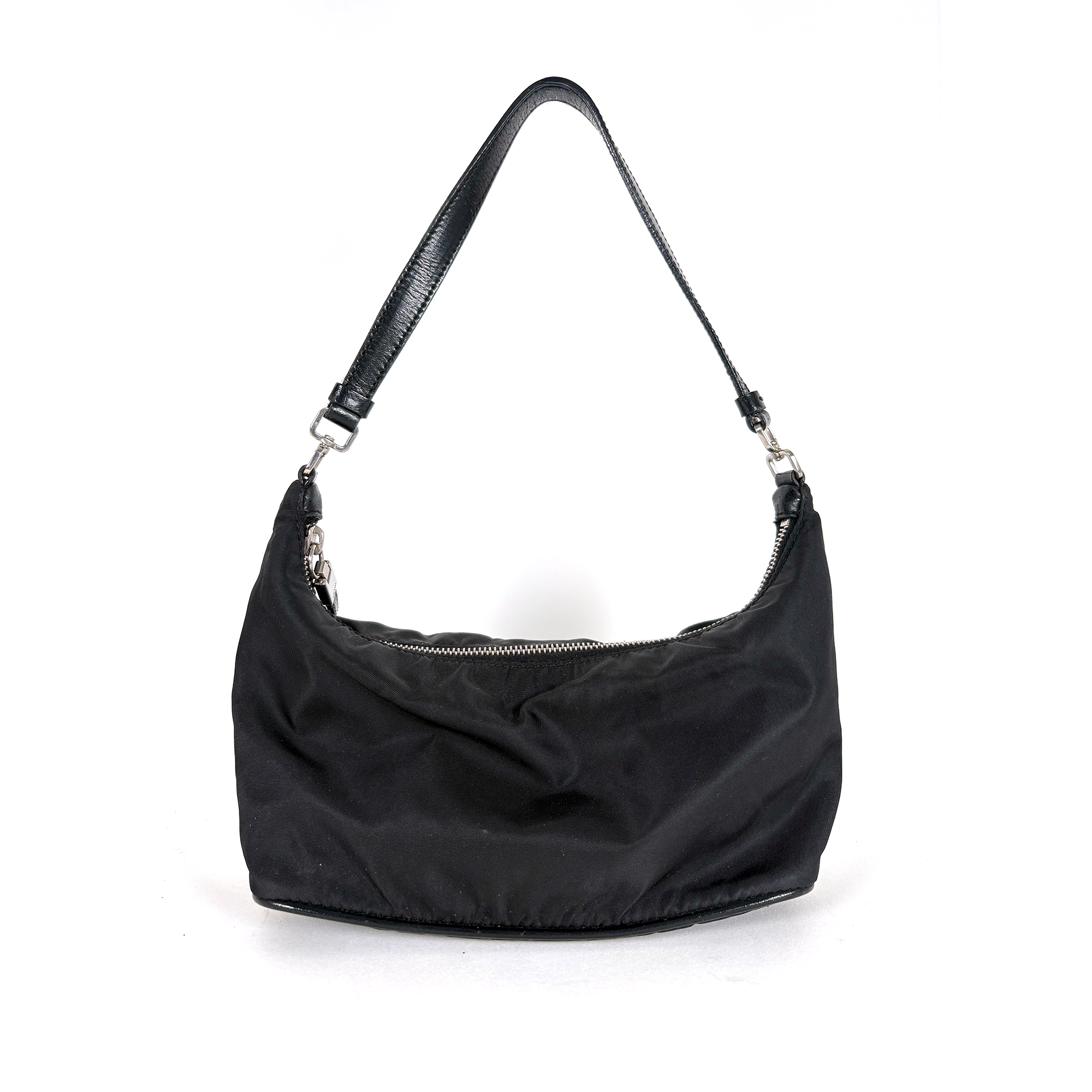 Prada Nylon Clasp Bag Black