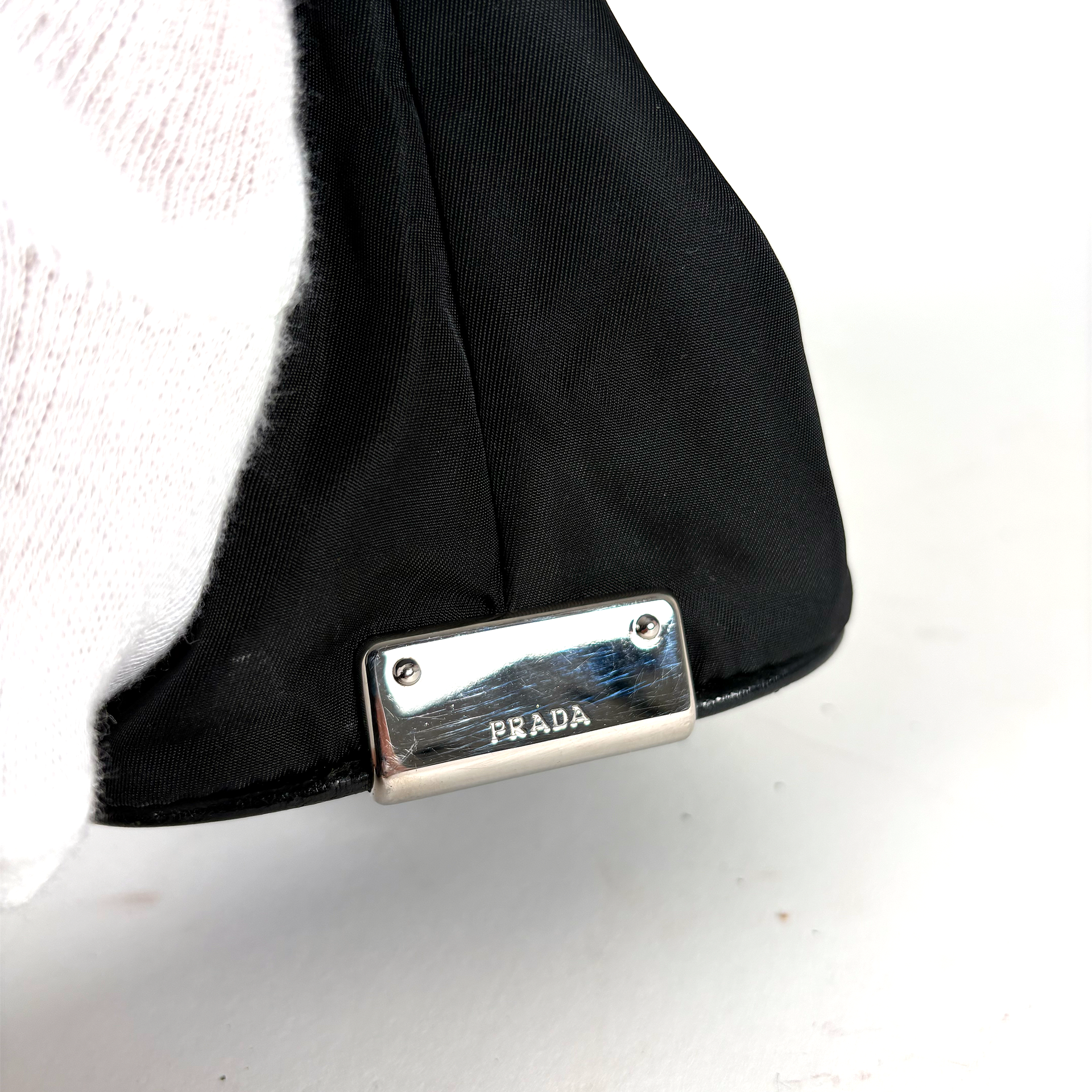 Prada Nylon Clasp Bag Black