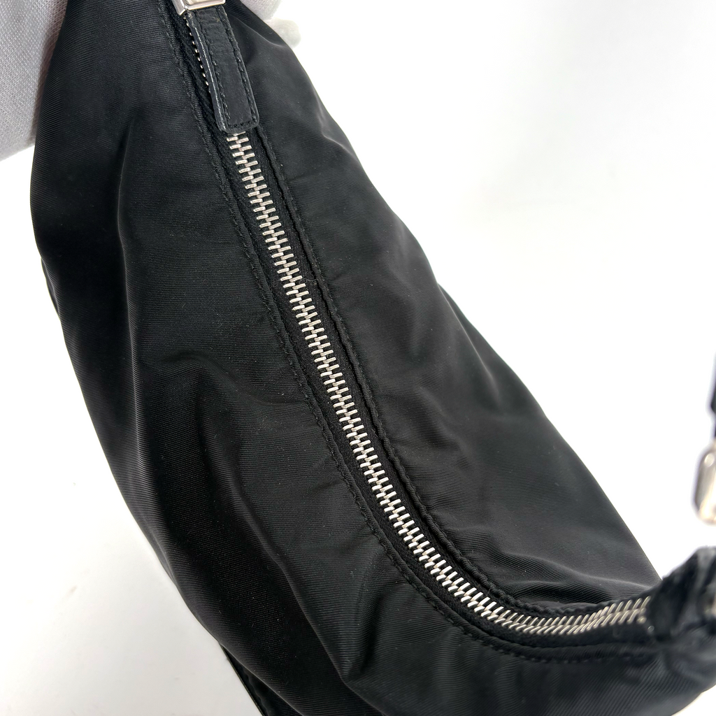 Prada Nylon Clasp Bag Black