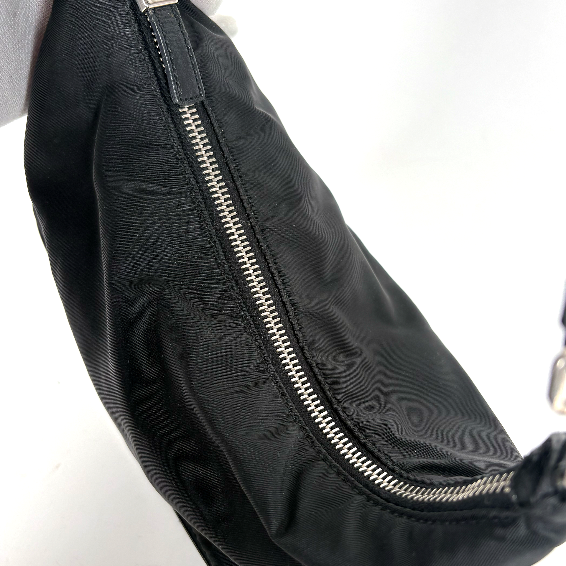 Prada Nylon Clasp Bag Black