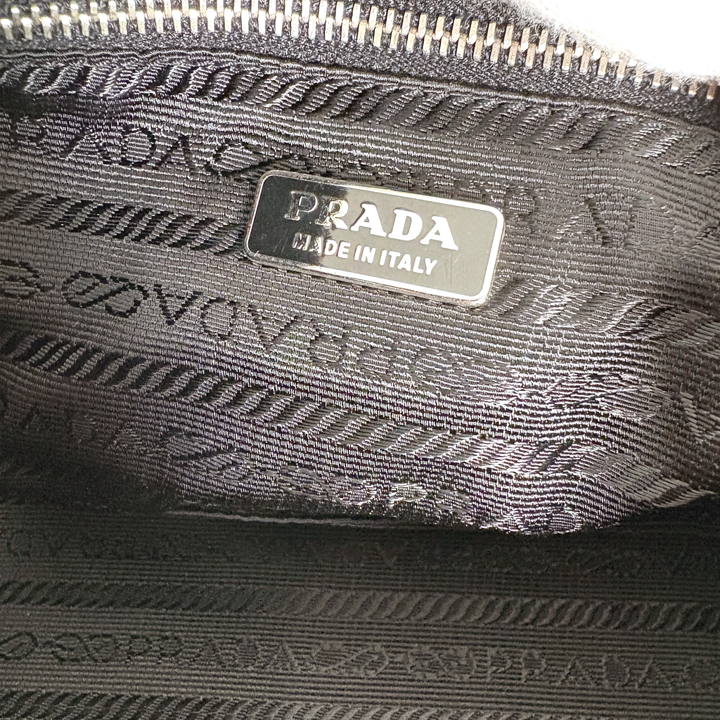 Prada Nylon Clasp Bag Black