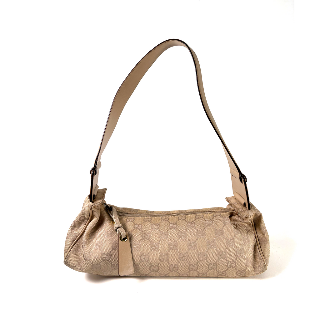 Gucci GG Canvas Y2K Shoulder Bag Beige