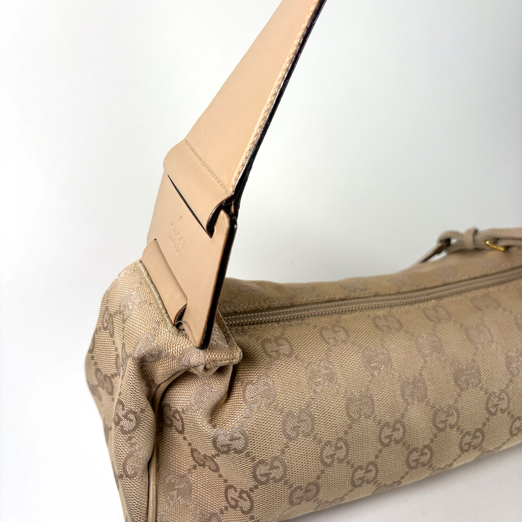 Gucci GG Canvas Y2K Shoulder Bag Beige